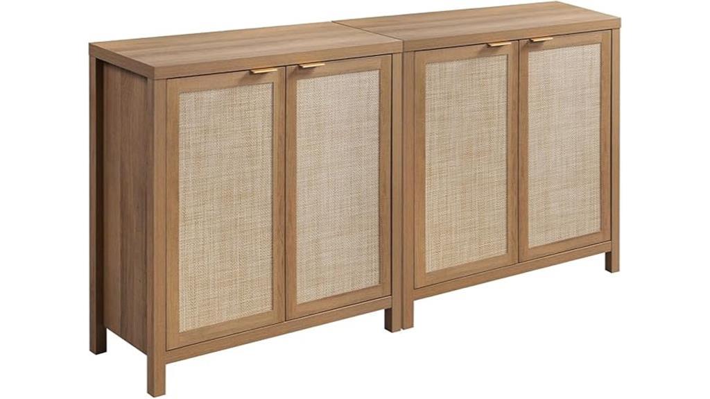 rattan sideboard buffet cabinet