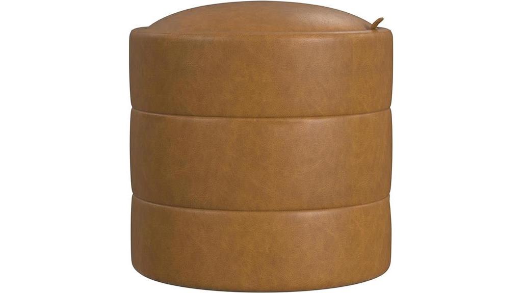 round ottoman with storage