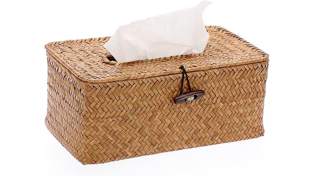 seagrass tissue box cover