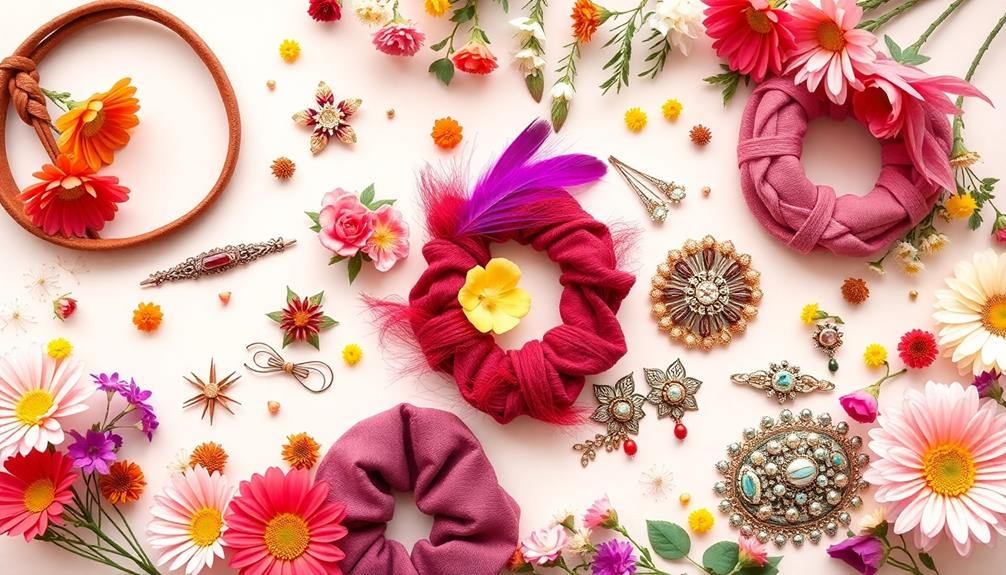 seasonal boho hair accessories