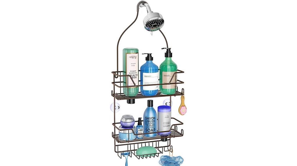 shower caddy overhead design