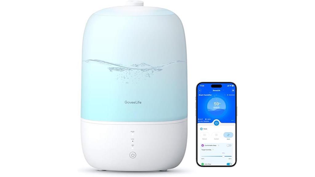 smart bedroom humidifier device