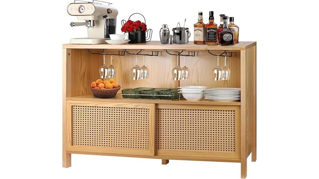 stylish coffee bar cabinet