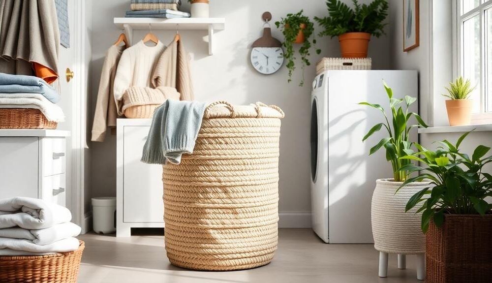 stylish functional woven hampers