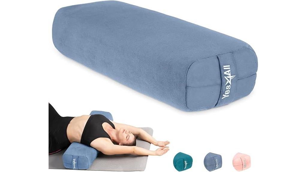 triple layer yoga bolster pillow