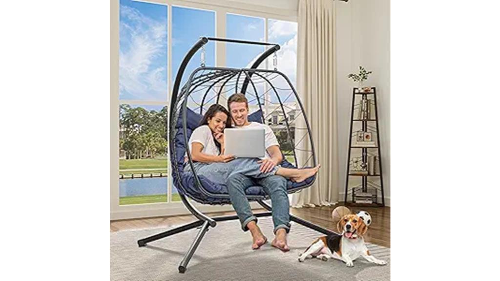 two person hanging swing chair