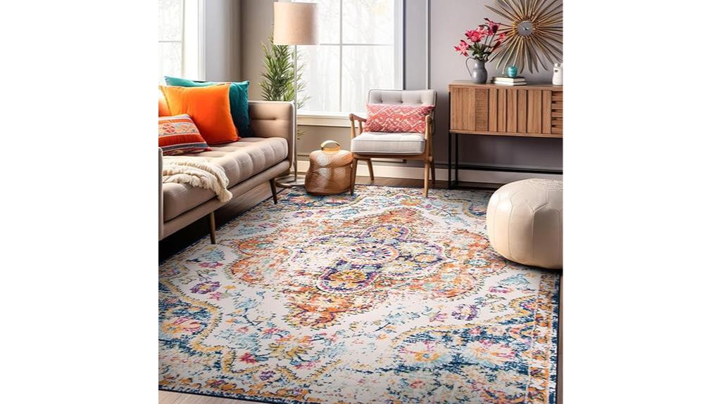 vintage distressed bohemian rug