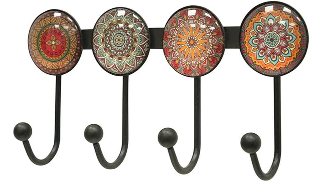 wall mounted coat rack hooks