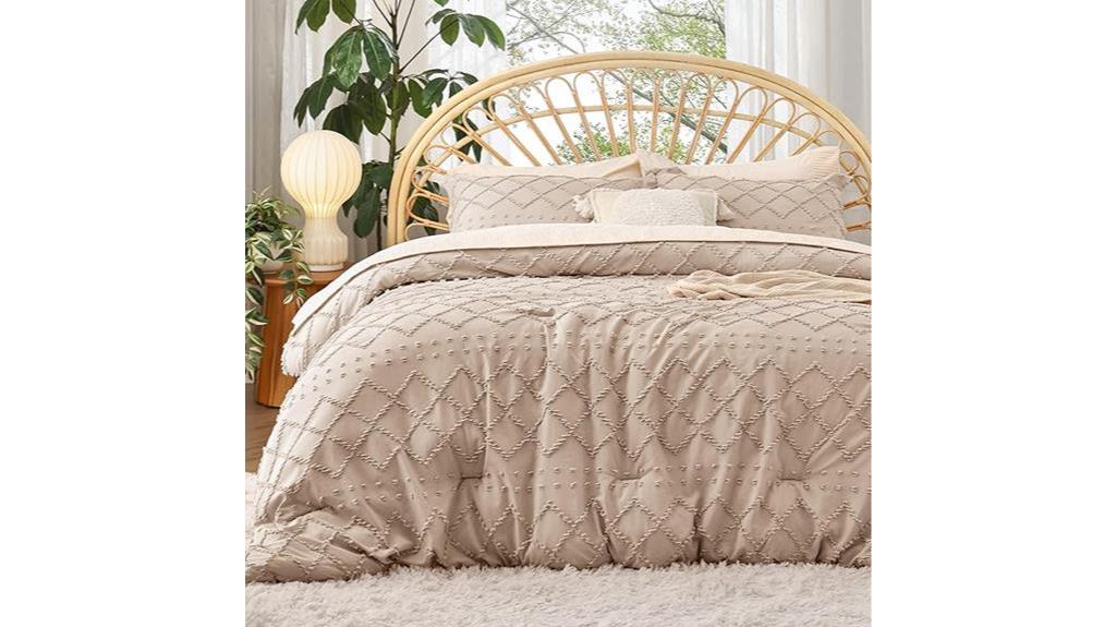 warm tan boho bedding