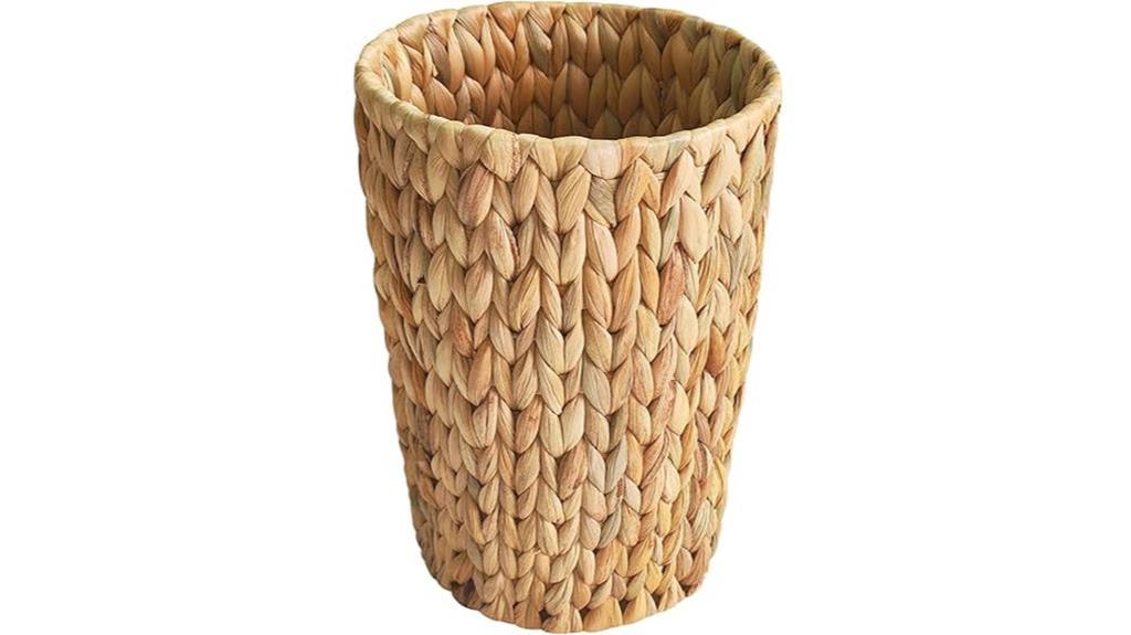 wicker trash can 2 gallon