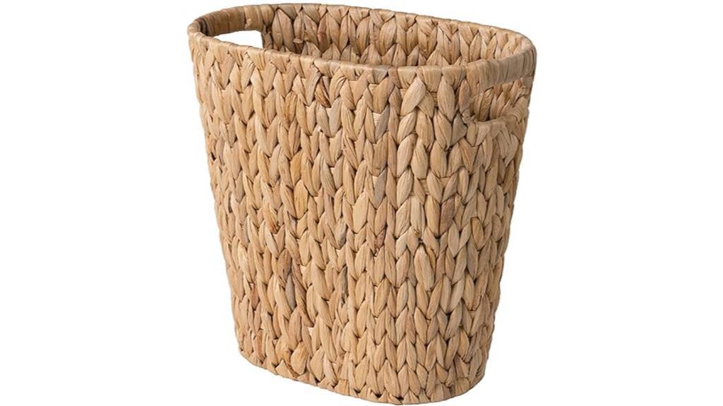wicker waste basket storage
