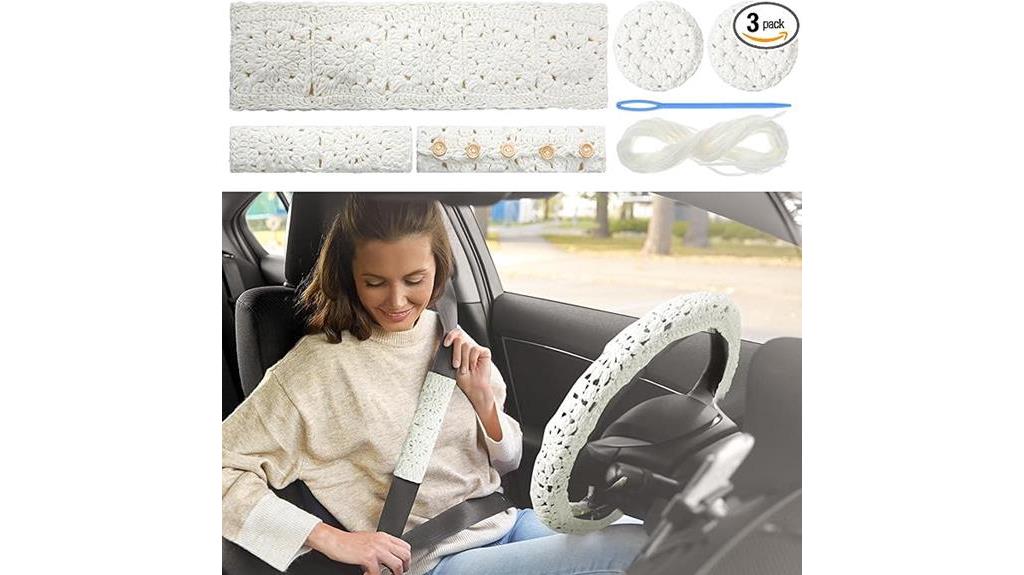 women s crochet wheel cover set