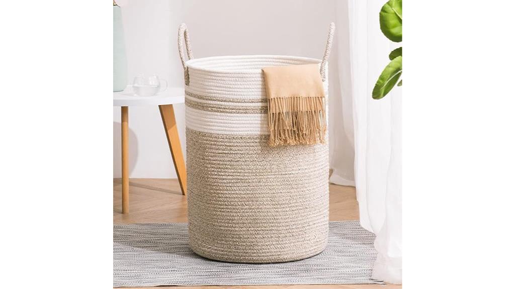 woven laundry hamper basket