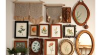 arrange eclectic textured art