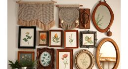 arrange eclectic textured art