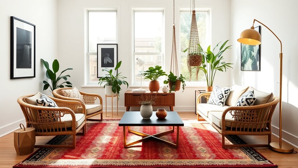 blend modern boho styles