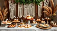 bohemian dessert display ideas