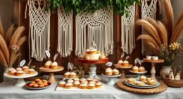 bohemian dessert display ideas