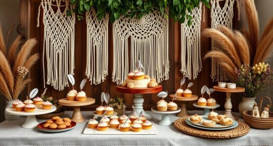 bohemian dessert display ideas