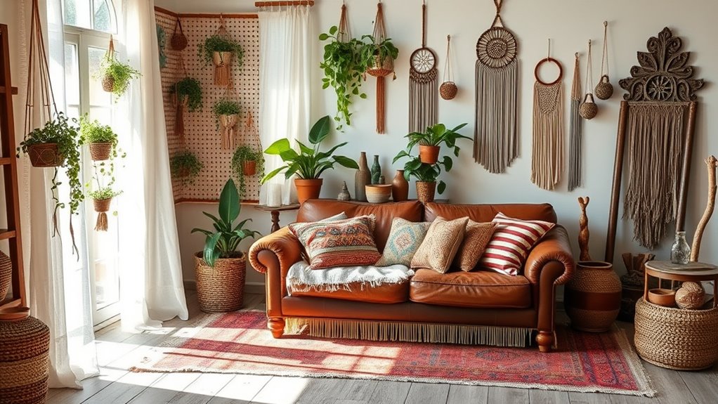 bohemian eclectic natural textures