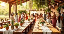 bohemian inspired nursery celebration