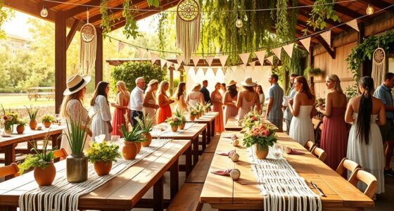 bohemian inspired nursery celebration