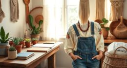 bohemian inspired office attire