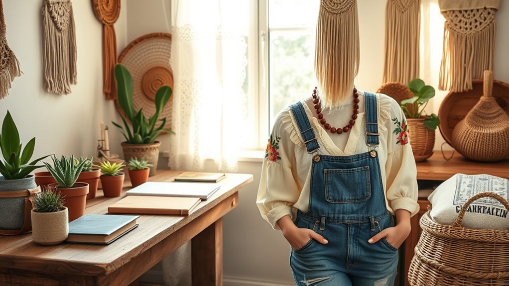 bohemian inspired office attire