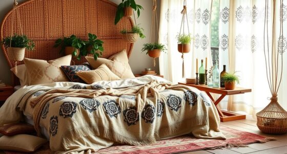 bohemian style bedroom decor