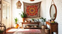 bohemian stylish entryway ideas