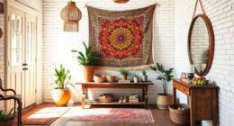 bohemian stylish entryway ideas