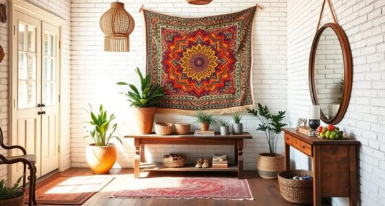 bohemian stylish entryway ideas