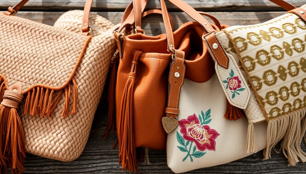 boho bags with artisanal charm