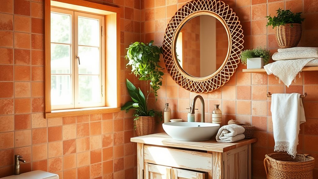 boho bathroom decorative ideas