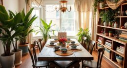 boho chic dining decor