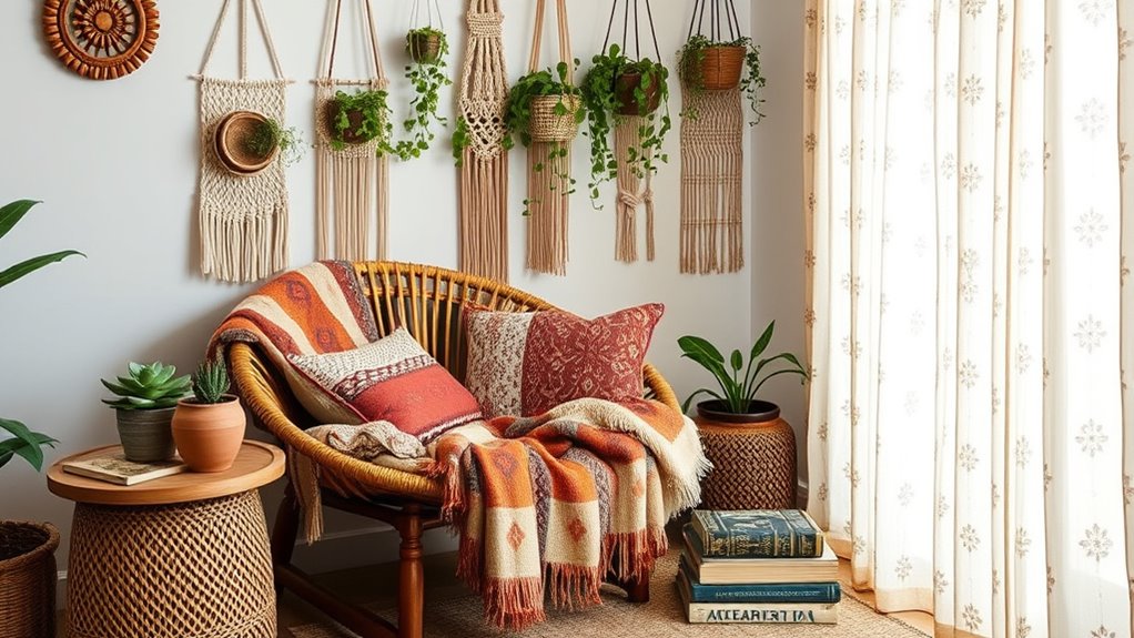 boho decor for small spaces