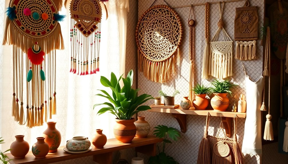 boho decor with spiritual elements