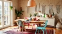 boho dining room decor