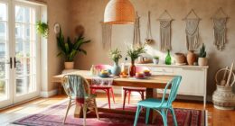 boho dining room decor