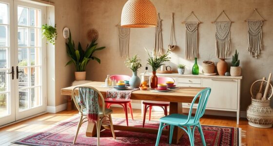 boho dining room decor