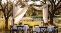 boho engagement celebration decor