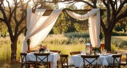 boho engagement celebration decor
