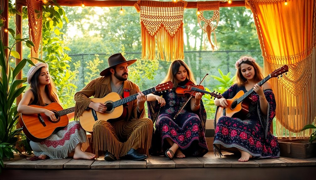 boho fashion meets musical rebellion
