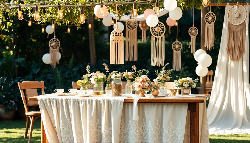boho floral wedding celebration