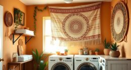 boho laundry room decor