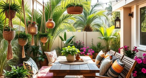 boho patio and garden decor