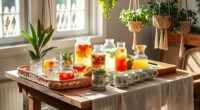 boho style drink displays