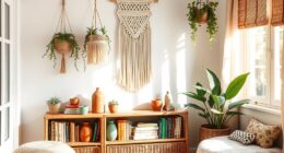 boho style storage solutions