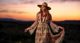 casual boho evening attire