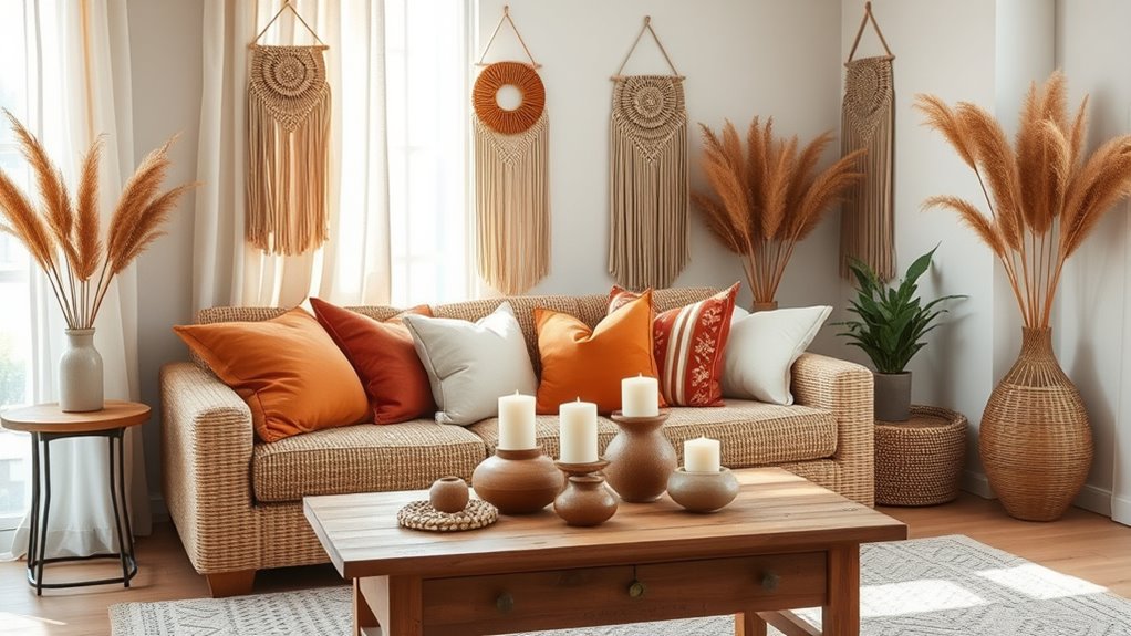 changing seasonal boho decor